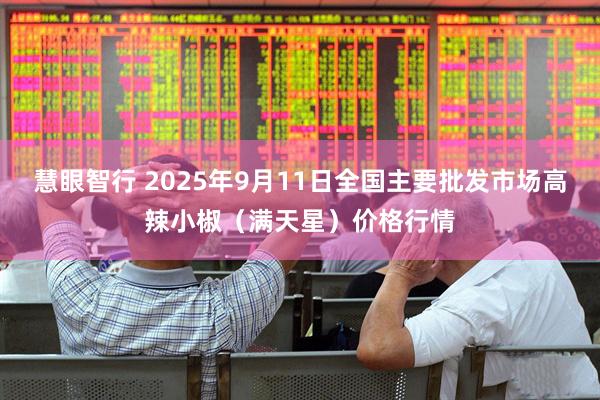慧眼智行 2025年9月11日全国主要批发市场高辣小椒（满天星）价格行情