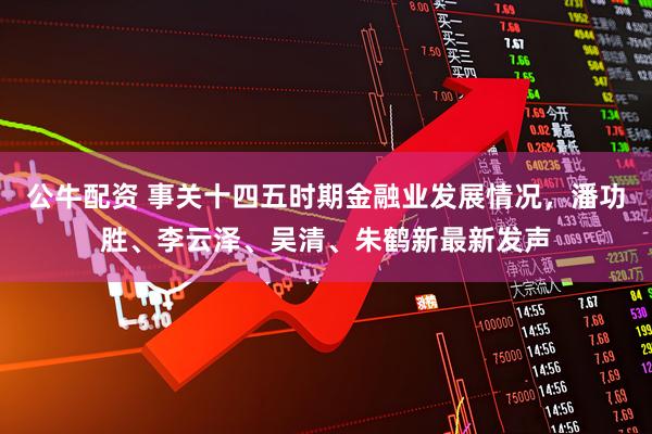 公牛配资 事关十四五时期金融业发展情况，潘功胜、李云泽、吴清、朱鹤新最新发声