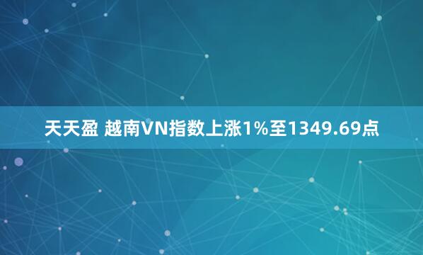 天天盈 越南VN指数上涨1%至1349.69点