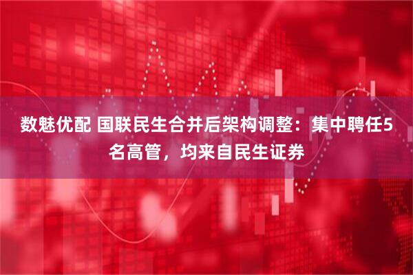 数魅优配 国联民生合并后架构调整：集中聘任5名高管，均来自民生证券