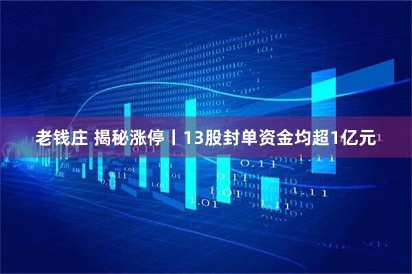 老钱庄 揭秘涨停丨13股封单资金均超1亿元