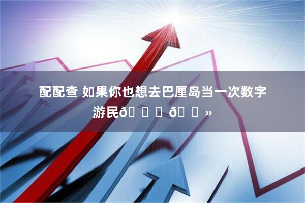 配配查 如果你也想去巴厘岛当一次数字游民👉🏻
